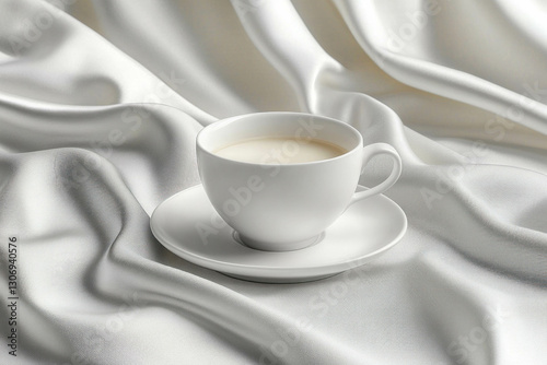 White Teacup And Saucer