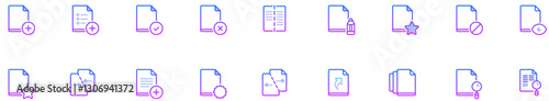 Set of File Operations icons