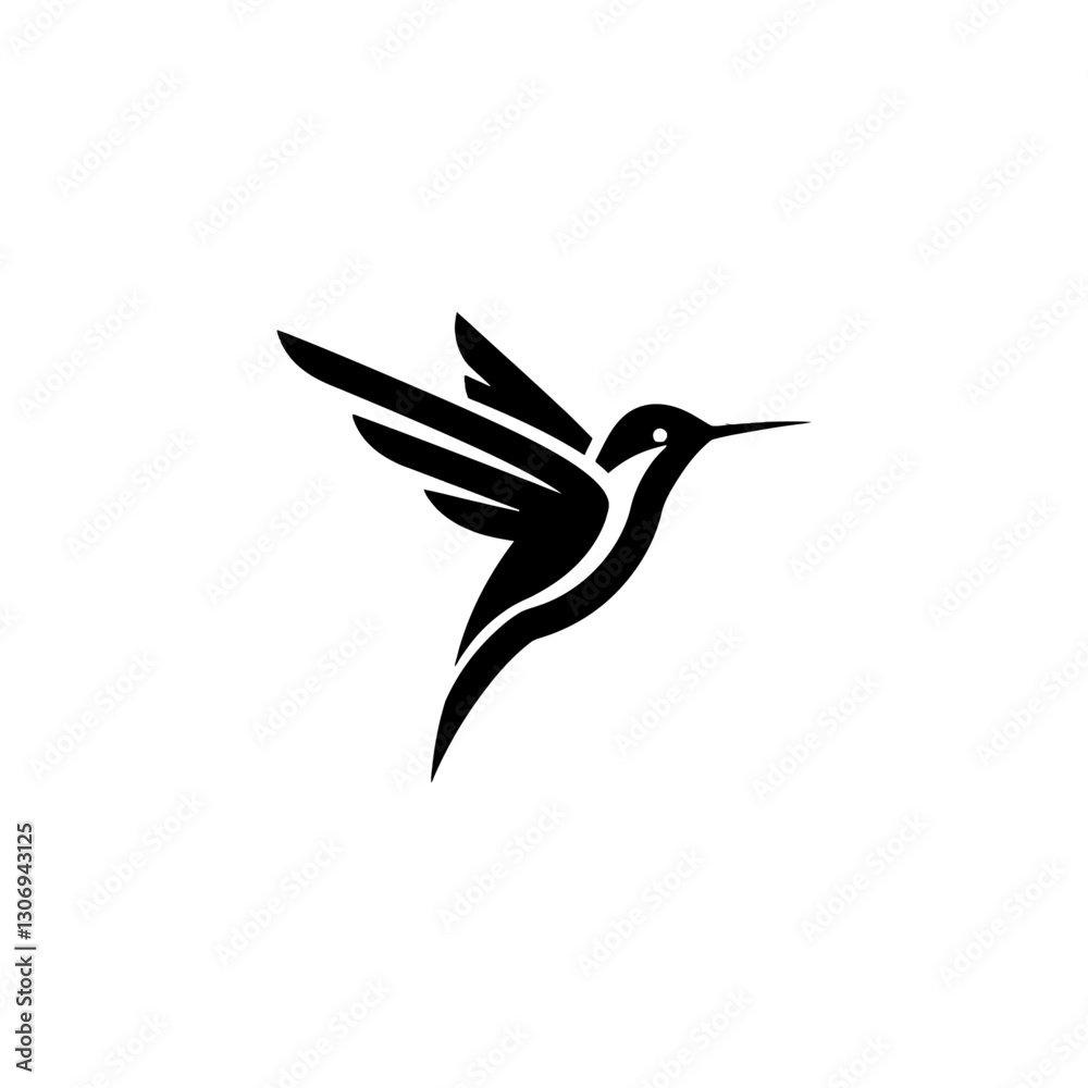 Fototapeta premium Hummingbird Vector Logo Design