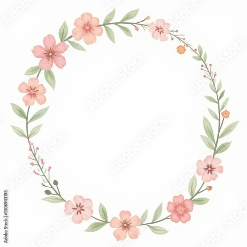 Wallpaper Mural Soft Spring Circle Frame Torontodigital.ca