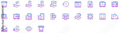 Set of Financial Operations icons