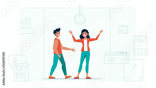 Modern Employee Benefits Program Vector Perks Advantages such as Health Insurance Retirement Plans Paid Time Off Wellness Programs and Flexible Spending Accounts for Company Workforce Growth