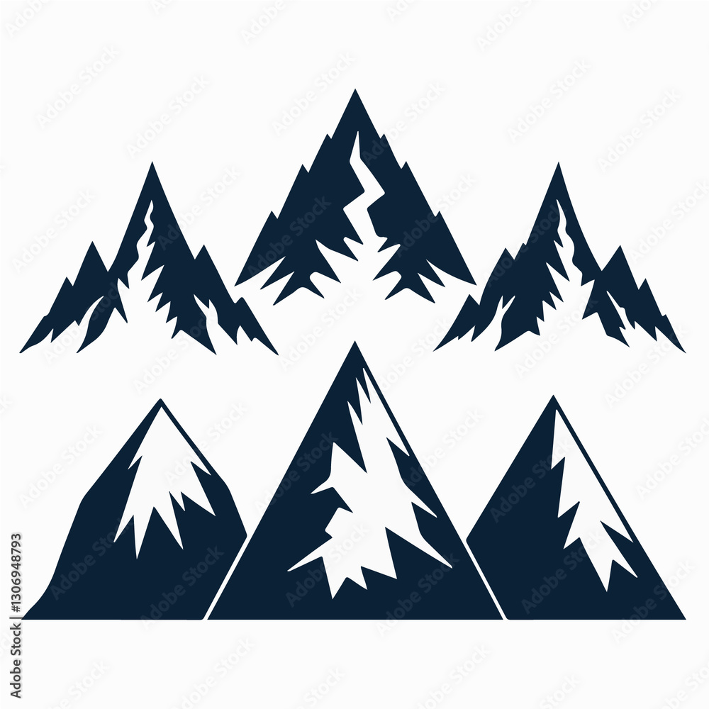 Obraz premium mountain landscape vector illustration