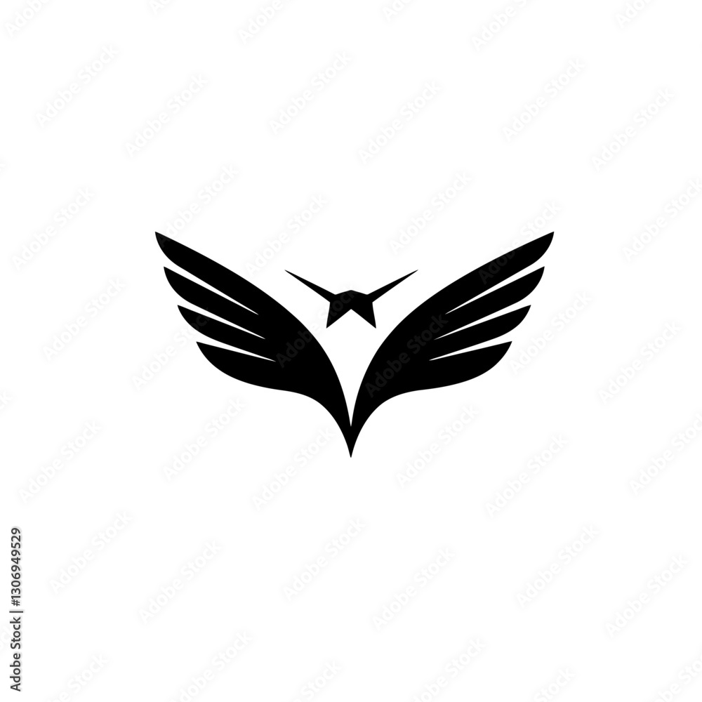 Obraz premium Hummingbird Vector Logo Design