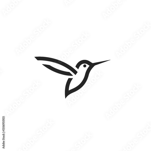 Hummingbird Vector Logo Design