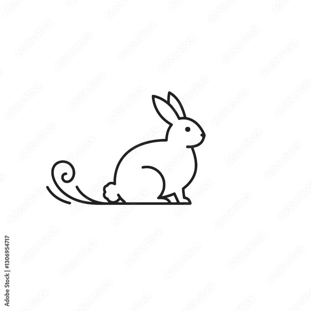 Rabbit Vector Logo Design
