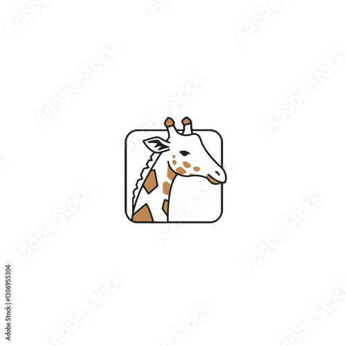 Giraffe Vector Logo Design