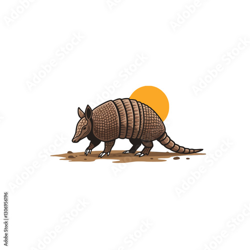 Armadillo Vector Logo Design