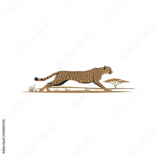 Cheetah Vector Logo Design