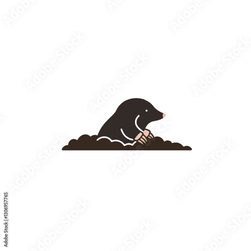 Mole Vector Logo Design