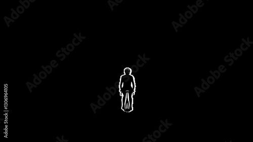 Silhouette Cyclist