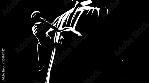 Judge Figure in Formal Attire