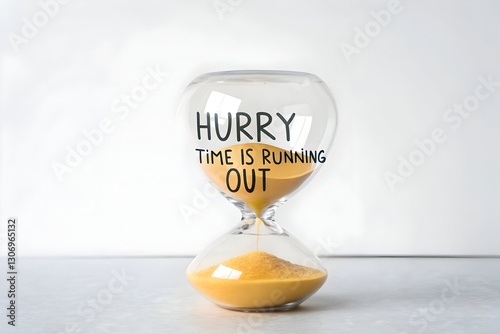 Hourglass Showing Hurry Time Running Out [Urgency] photo