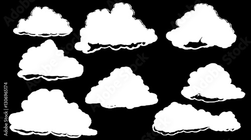 Fluffy Clouds Graphic Design