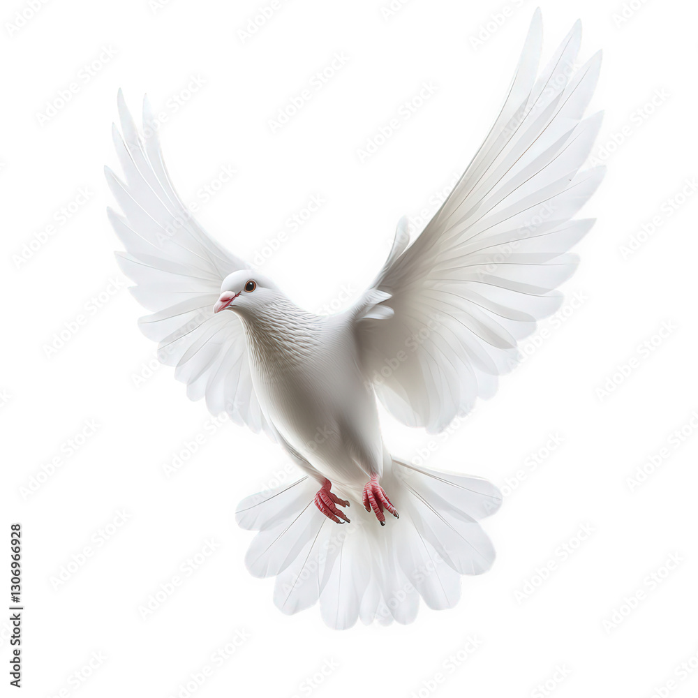 white dove in mid-flight. showcasing its elegant wings and serene posture against a light background the dove symbolizes peace and purity. often used in various cultural and spiritual contexts white dove in mid-flight. showcasing its elegant wings and serene posture against a light background the dove symbolizes peace and purity. often used in various cultural and spiritual contexts