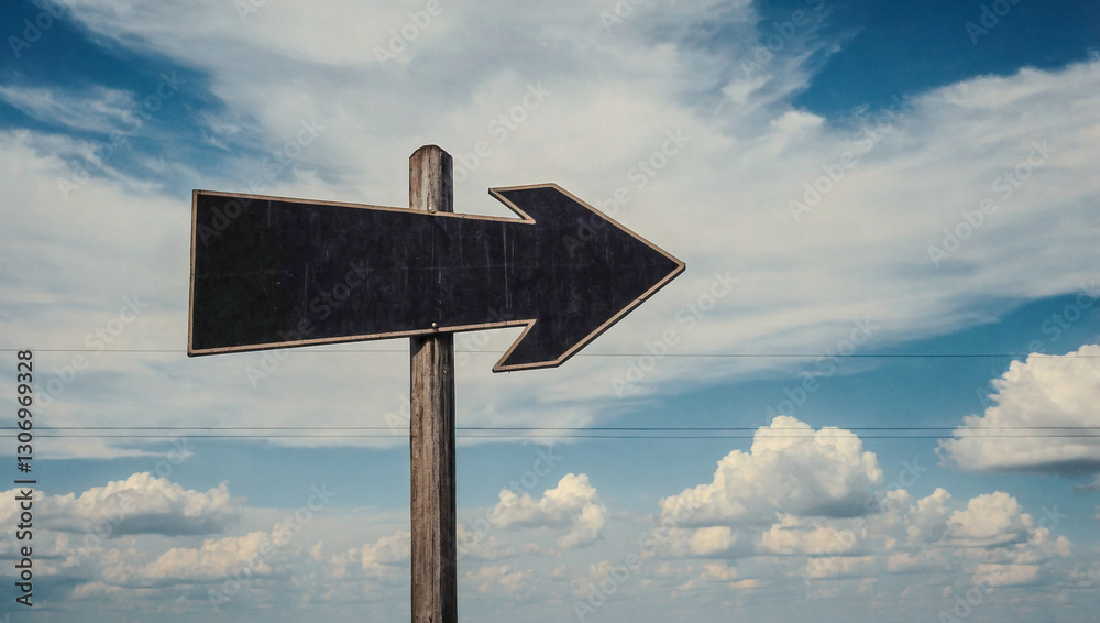 Black arrow sign drawn with a marker, symbolizing direction. Black arrow sign drawn with a marker, symbolizing direction.