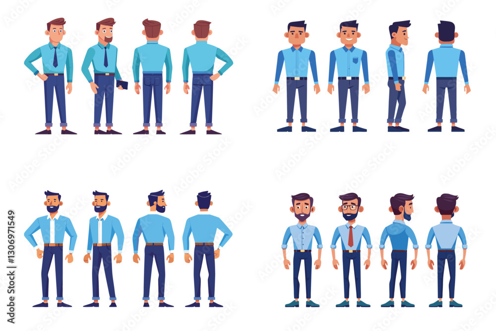 Business man character constructor, Set of Businessman character design, Set of Businessman character, Businessman constructor kit Business man character constructor, Set of Businessman character design, Set of Businessman character, Businessman constructor kit