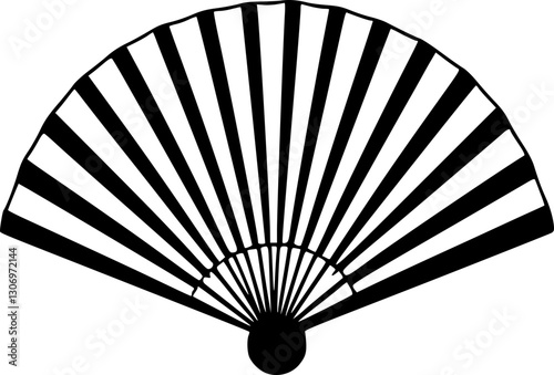 Traditional Oriental Folding Fan for Wedding, Fashion, and Prints