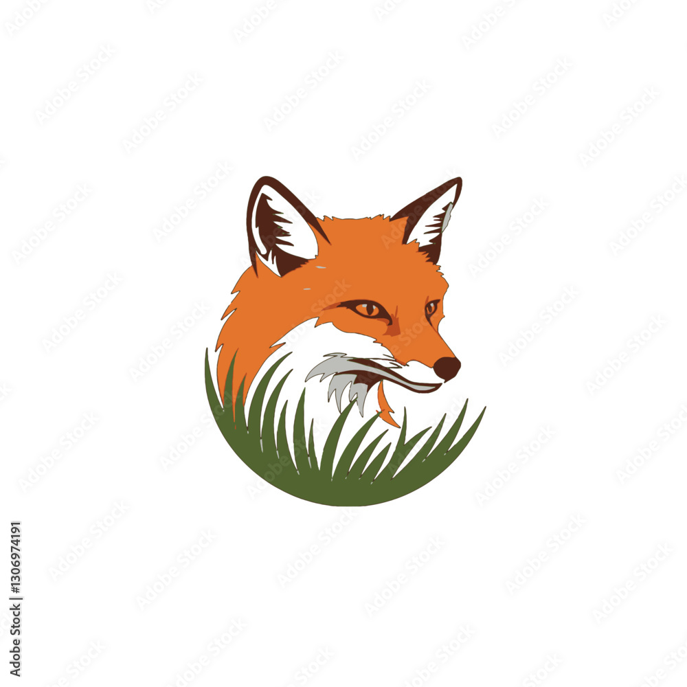 Obraz premium Alert Fox in Meadow