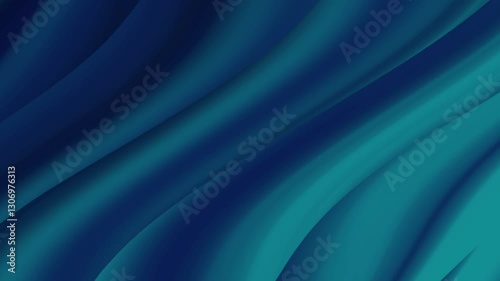 Abstract animation of blue and green curved lines suitable for backgrounds, banners, and modern design projects with a dynamic feel.