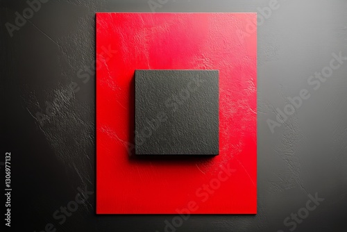 Modern Art Installation on a Display Pedestal in a Vibrant Gallery Space With...