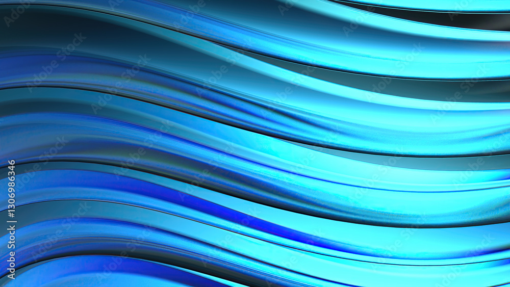 Luxury glamor abstract background of blue purple chrome refraction water-like curves Luxury glamor abstract background of blue purple chrome refraction water-like curves