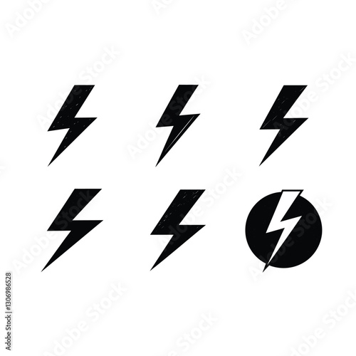 Free Download Lightning Icon Vector Illustration for Graphic Design - GFXLoad