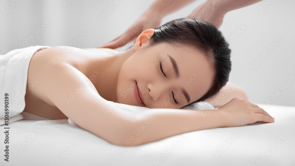 Relaxing massage session for stress relief spa photography calm environment close-up view well-being concept Relaxing massage session for stress relief spa photography calm environment close-up view well-being concept
