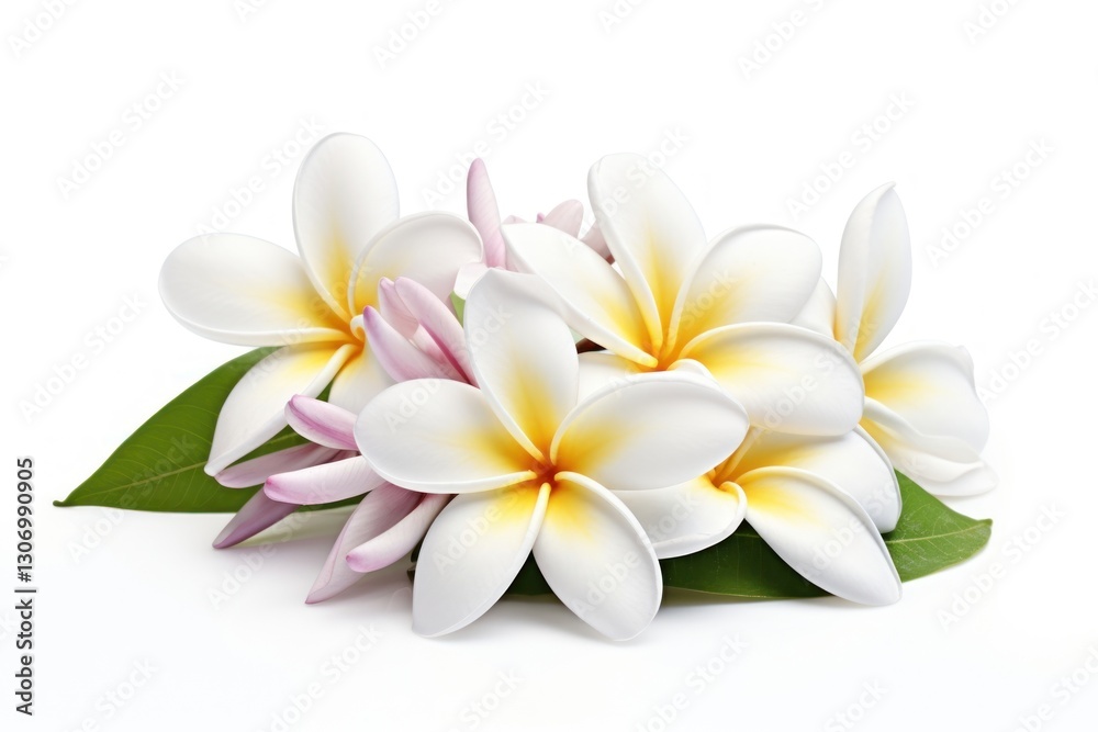 Naklejka premium Frangipani blossom flower nature.