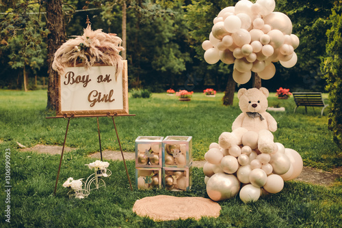 decor for the baby shower