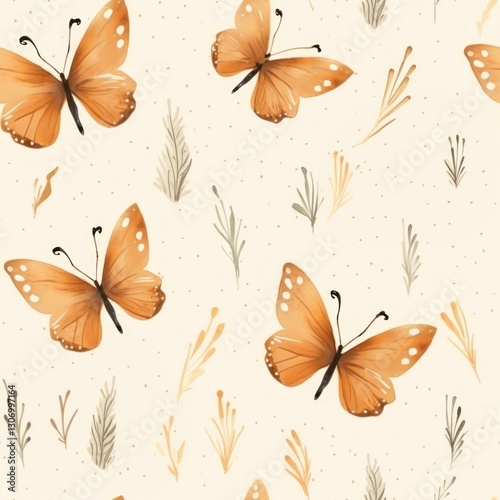 Butterfly pattern insect backgrounds.