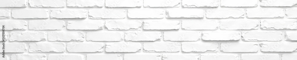Obraz premium Clean whitewashed brick wall texture background , bright, texture, light