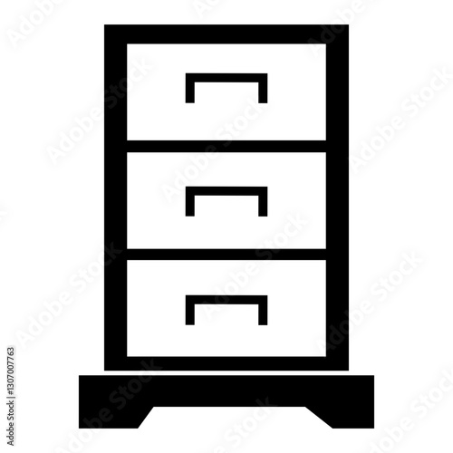 chest of drawers glyph icon