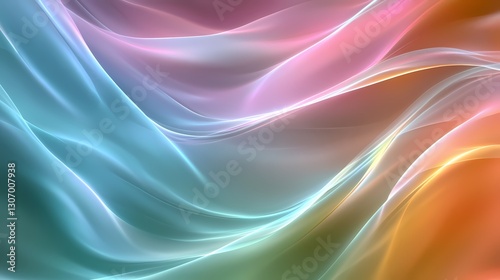 Abstract flowing fabric, pastel colors