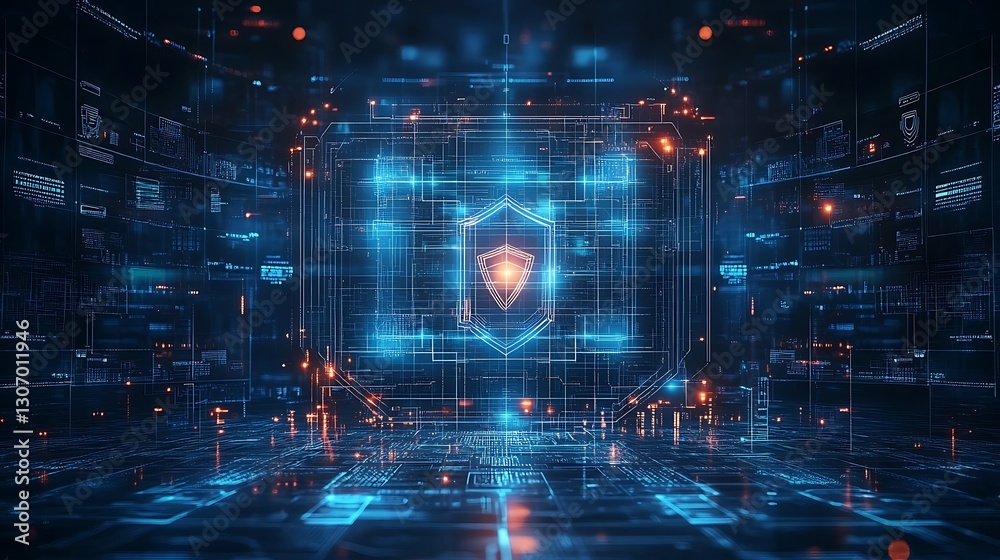 Layered blueprint of a digital fortress representing a well planned cybersecurity strategy Layered blueprint of a digital fortress representing a well planned cybersecurity strategy