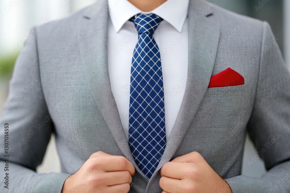 Well-dressed businessman in formal office suit