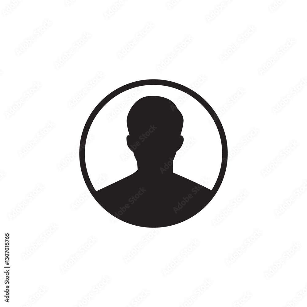 Vector man user icon Vector man user icon