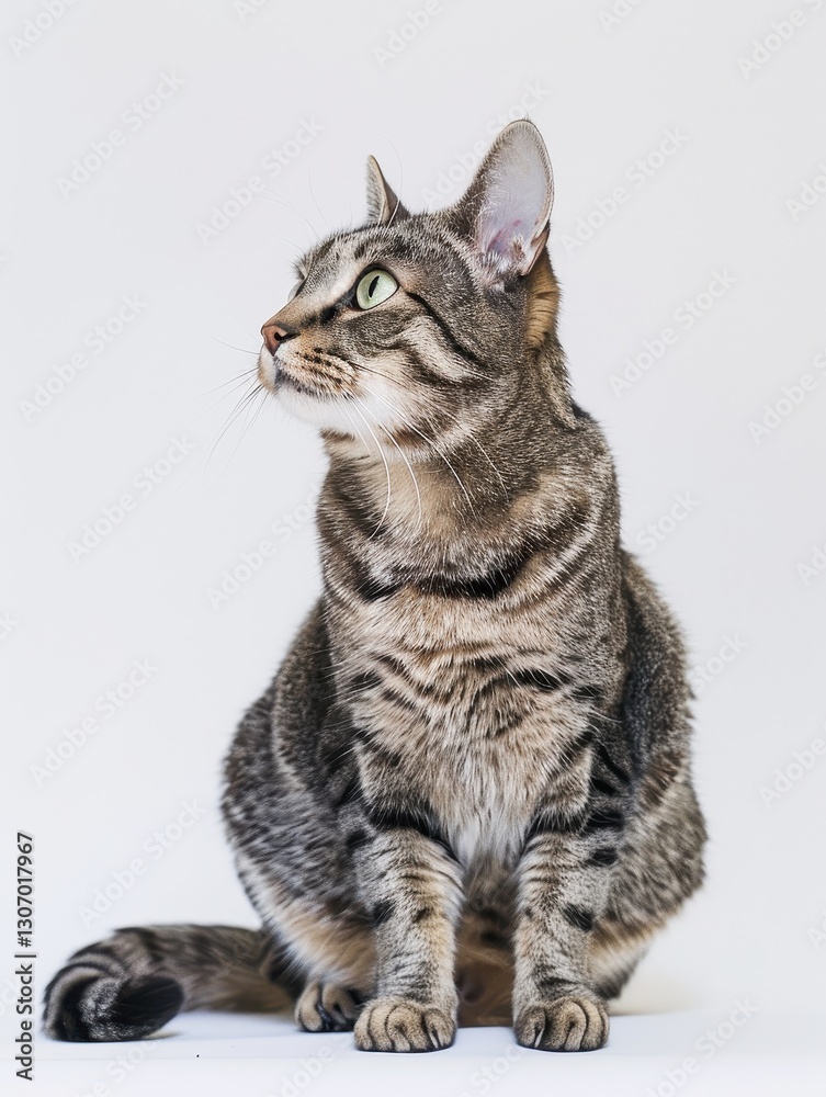 A cat lounging in a sphinx pose with soft lighting A cat lounging in a sphinx pose with soft lighting