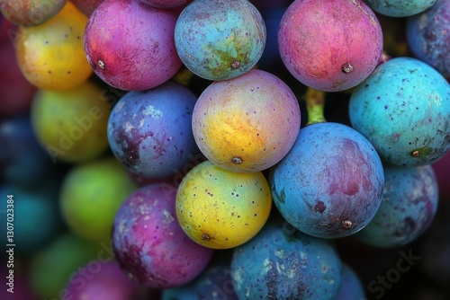 Zinfandel Grapes in Veraison: Vine-Growing/Wine Growing in Northern California