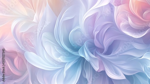 Seamless Wallpaper of Soft Floral Patterns - Elegant and Serene Floral Design