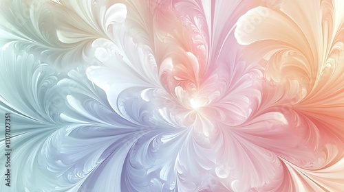 Seamless Wallpaper of Soft Floral Patterns - Elegant and Serene Floral Design