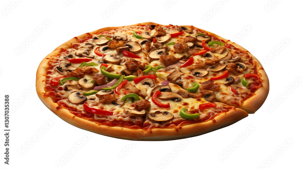 Delicious Veggie Supreme Pizza for Restaurant Menu Delicious Veggie Supreme Pizza for Restaurant Menu
