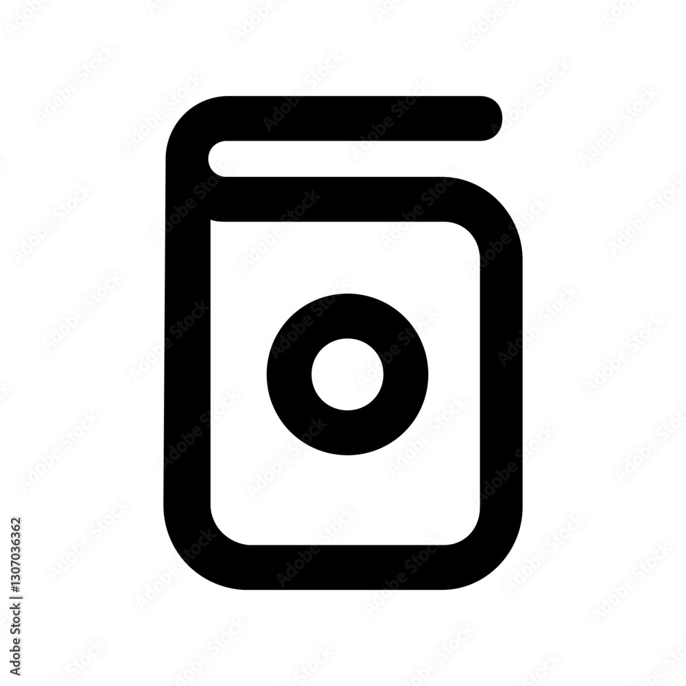 abstract Strongbox Shape line icon abstract Strongbox Shape line icon