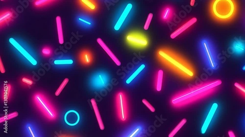 Geometric shape glowing abstract background