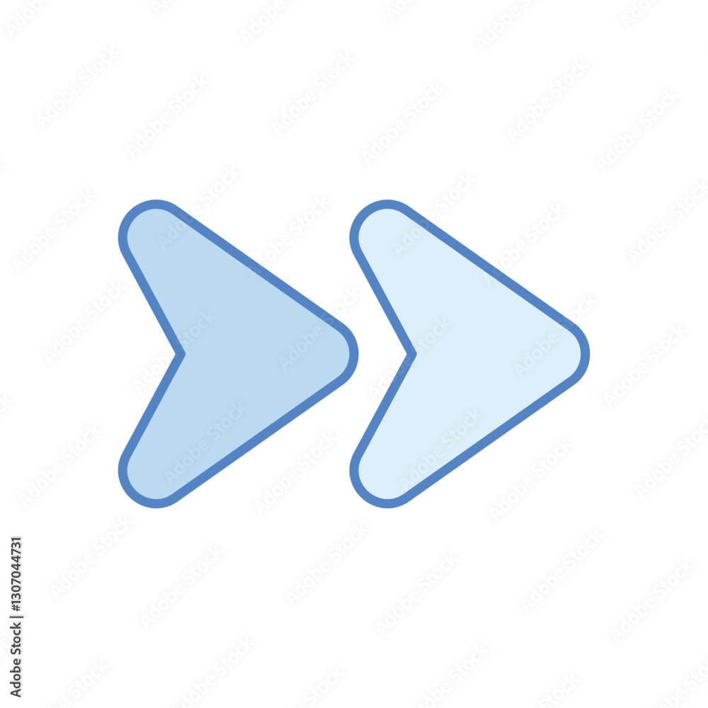 Right Arrow stock illustration