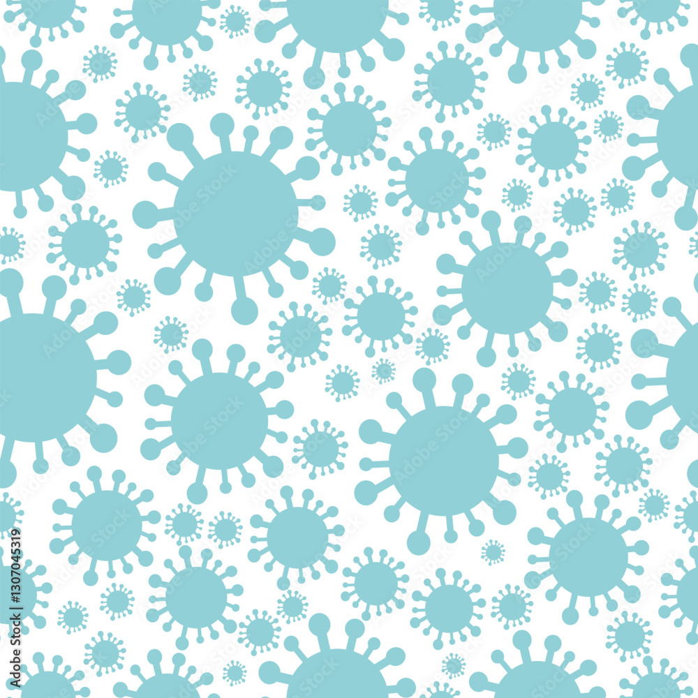 Virus or germ icons seamless pattern on white background illness and desiease concept vector pattern background Covid-19 icons background can be used for wallpaper wrapping paper or for website Virus or germ icons seamless pattern on white background illness and desiease concept vector pattern background Covid-19 icons background can be used for wallpaper wrapping paper or for website