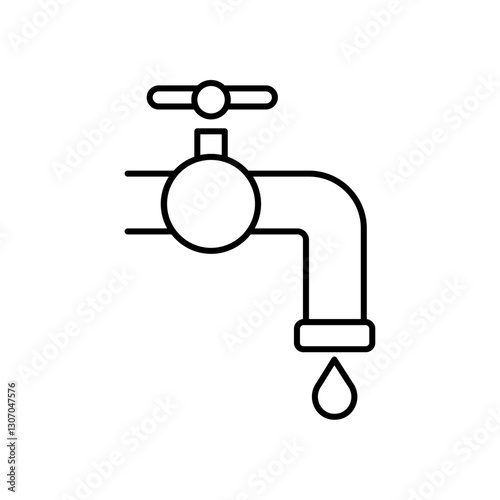 faucet icon. faucet icon line
