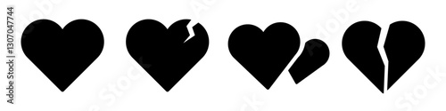 heart icon. heart icon set