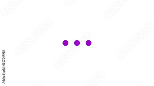 Loading animation from rotating circle to circle. Application opening animation element, 2D 4K abstract motion graphic video on white background