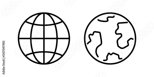 globe icon. globe icon set